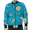 Planet Pattern Print Men's Bomber Jacket-grizzshop