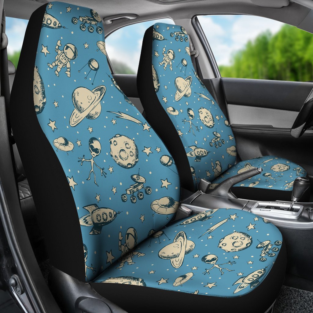 Planet Pattern Print Universal Fit Car Seat Covers-grizzshop