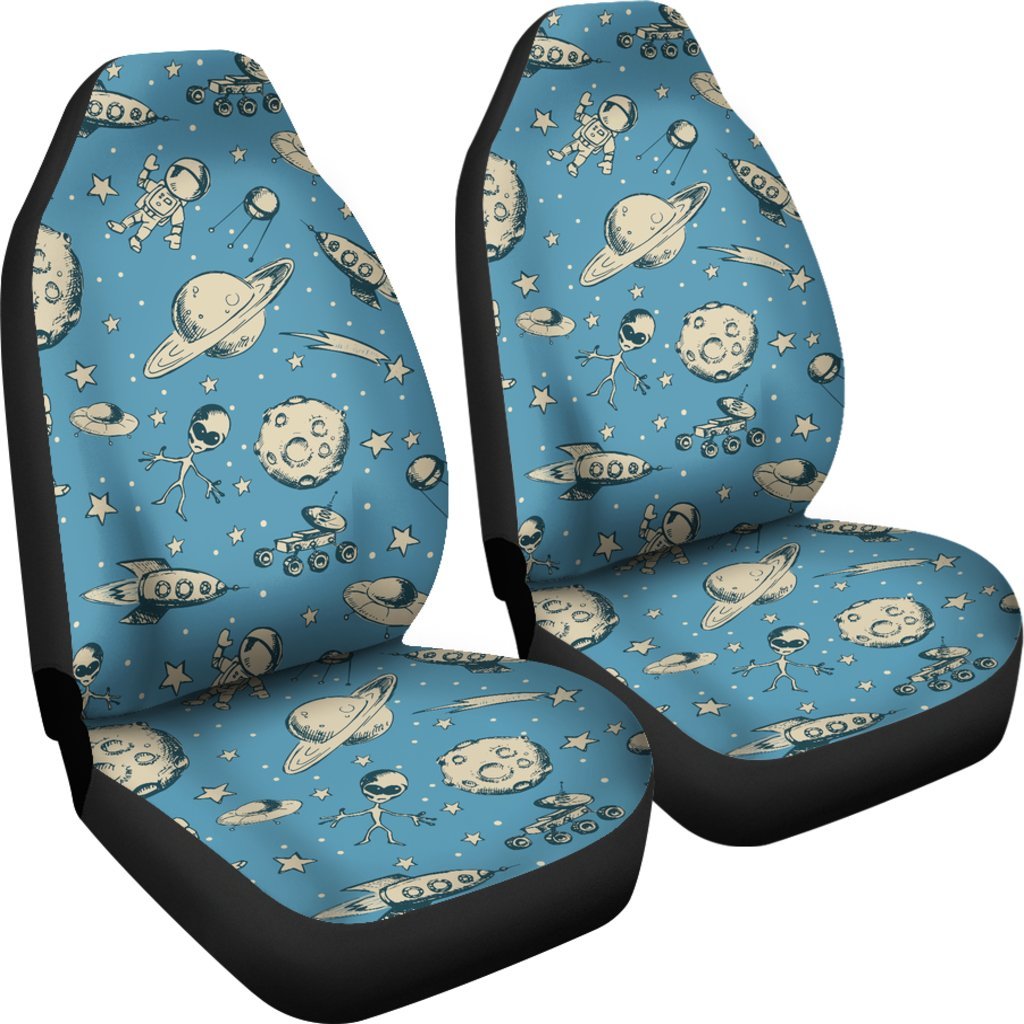 Planet Pattern Print Universal Fit Car Seat Covers-grizzshop