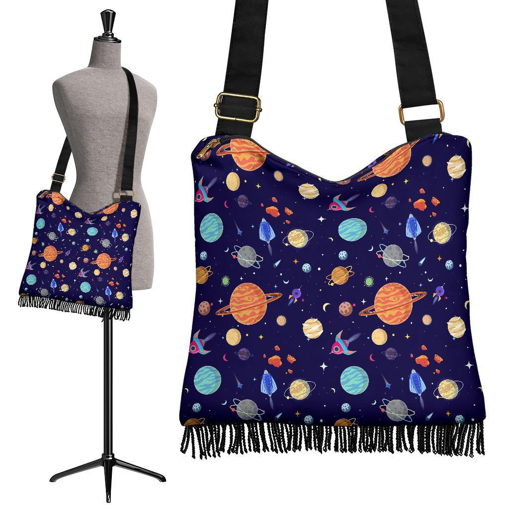 Planet Print Pattern Crossbody bags-grizzshop