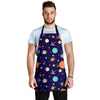 Planet Print Pattern Men's Apron-grizzshop