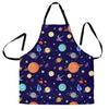 Planet Print Pattern Men's Apron-grizzshop