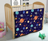 Planet Print Pattern Quilt-grizzshop