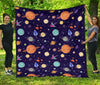 Planet Print Pattern Quilt-grizzshop