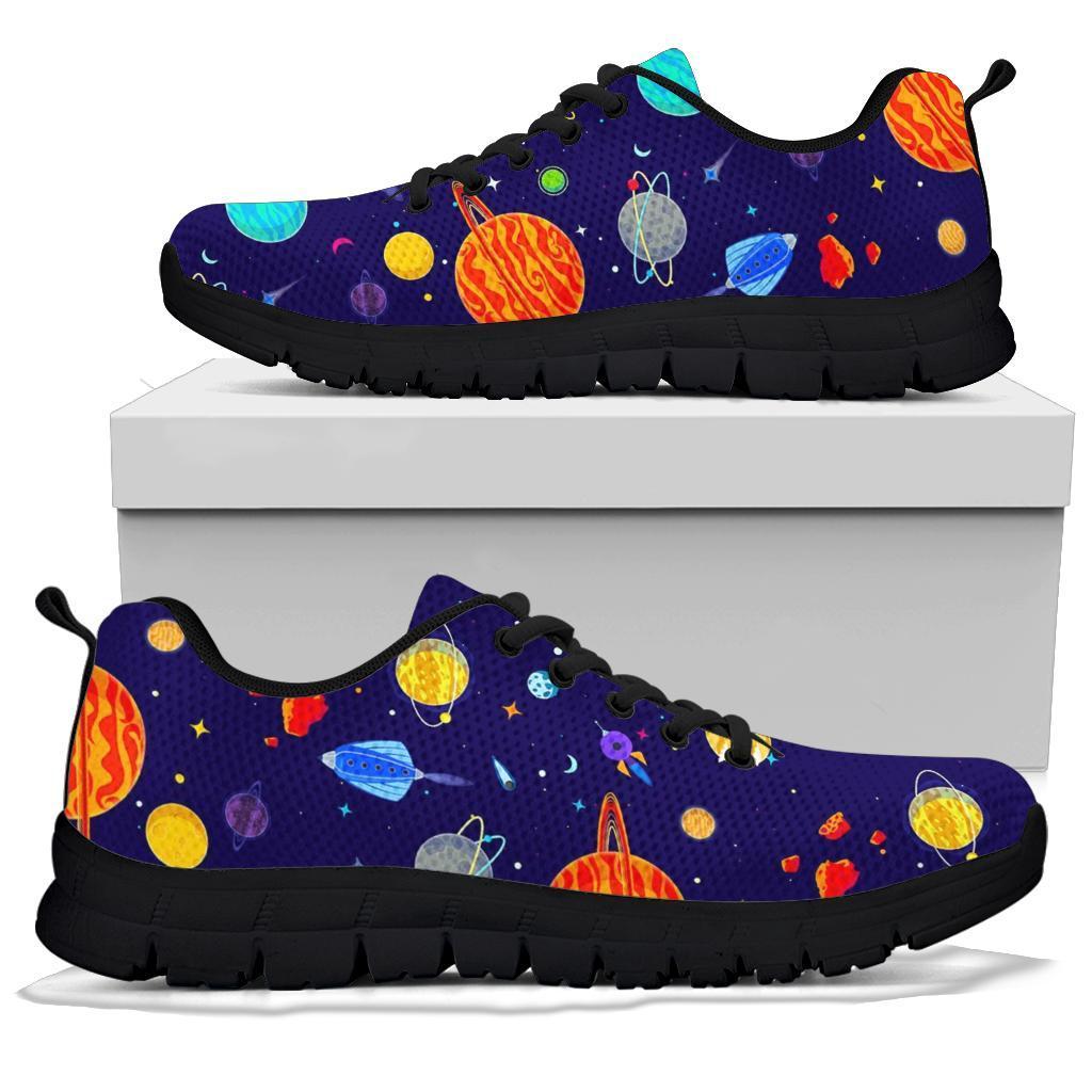 Planet Print Pattern Sneaker Shoes For Men Women-grizzshop