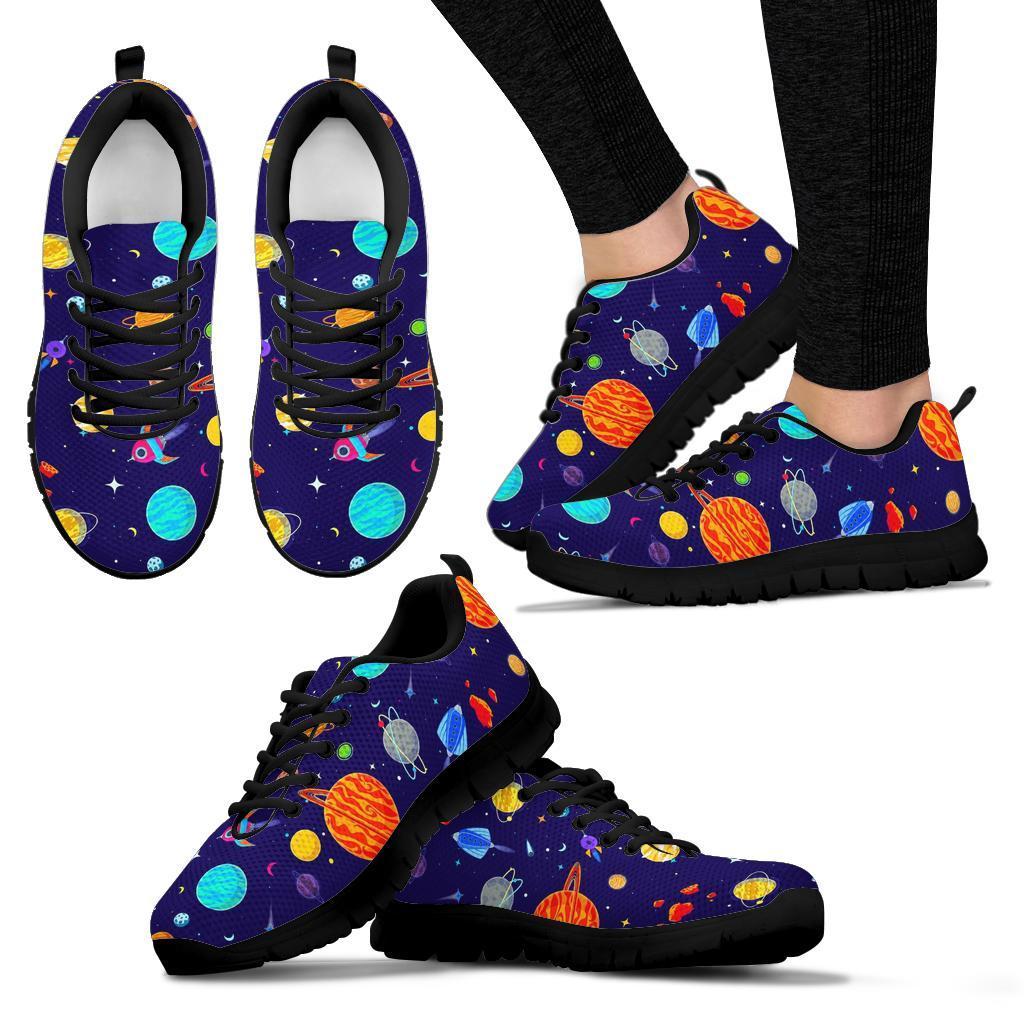 Planet Print Pattern Sneaker Shoes For Men Women-grizzshop