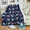 Planet Spaceship Pattern Print Blanket-grizzshop