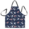 Planet Spaceship Pattern Print Men's Apron-grizzshop