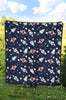 Planet Spaceship Pattern Print Quilt-grizzshop