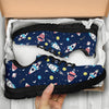 Planet Spaceship Pattern Print Sneaker Shoes For Men Women-grizzshop