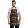 Planet Spaceship Print Pattern Men's Apron-grizzshop