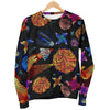 Planet Spaceship Print Pattern Women's Sweatshirt-grizzshop