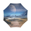 Planet Surface Galaxy Space Print Foldable Umbrella-grizzshop