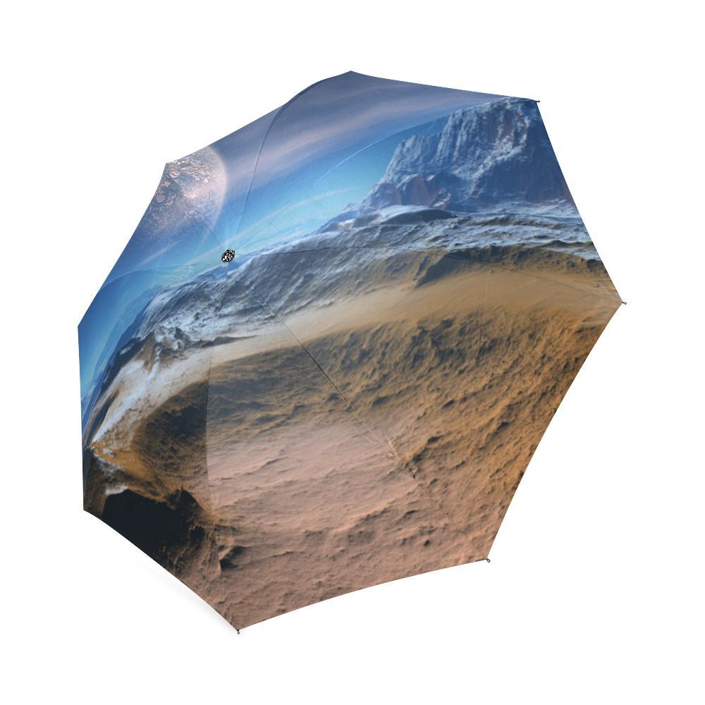 Planet Surface Galaxy Space Print Foldable Umbrella-grizzshop