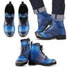 Load image into Gallery viewer, Planet Surface Galaxy Space Print Men Women Leather Boots-grizzshop