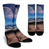 Planet Surface Galaxy Space Print Unisex Crew Socks-grizzshop