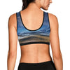 Planet Surface Galaxy Space Print Women Sports Bra-grizzshop