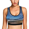 Planet Surface Galaxy Space Print Women Sports Bra-grizzshop