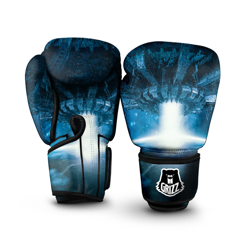 Planetary Invasion Print Boxing Gloves-grizzshop