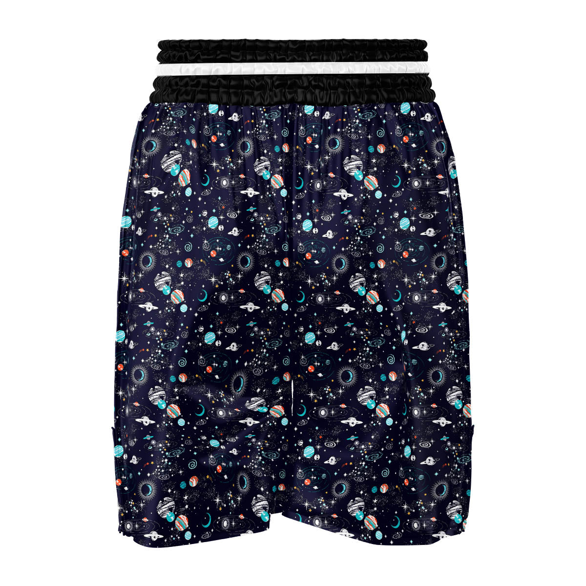 Planets And Constellations Print Pattern Boxing Shorts-grizzshop