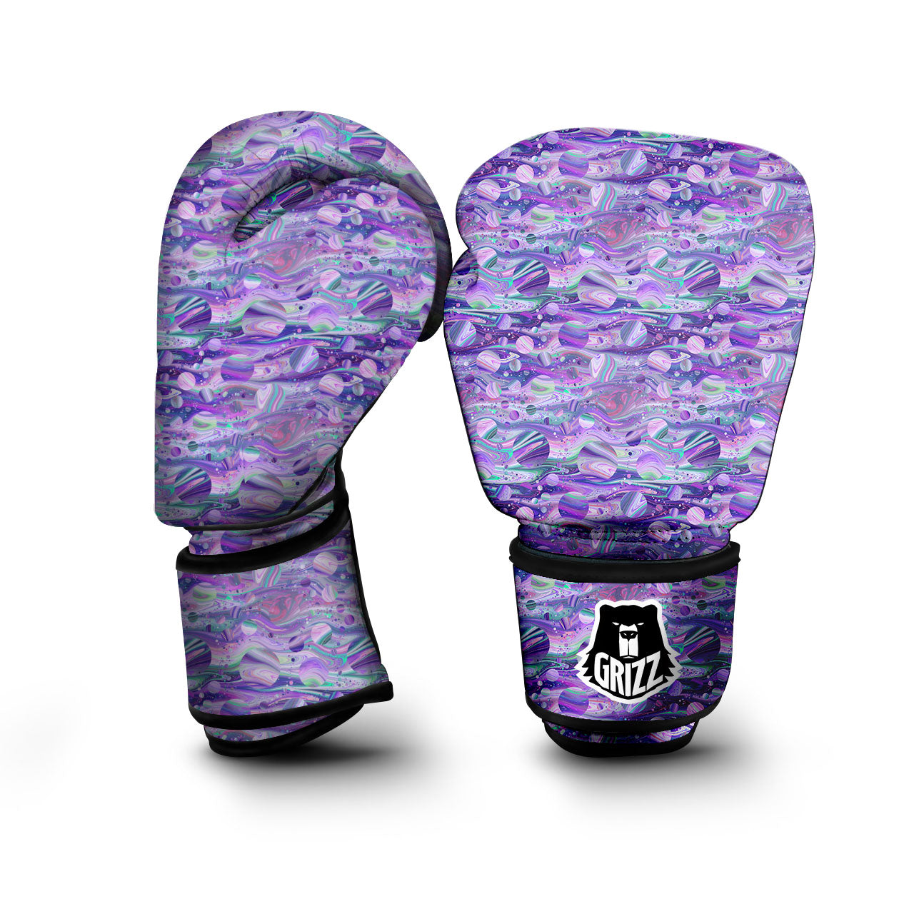 Planets Fantasy Print Pattern Boxing Gloves-grizzshop