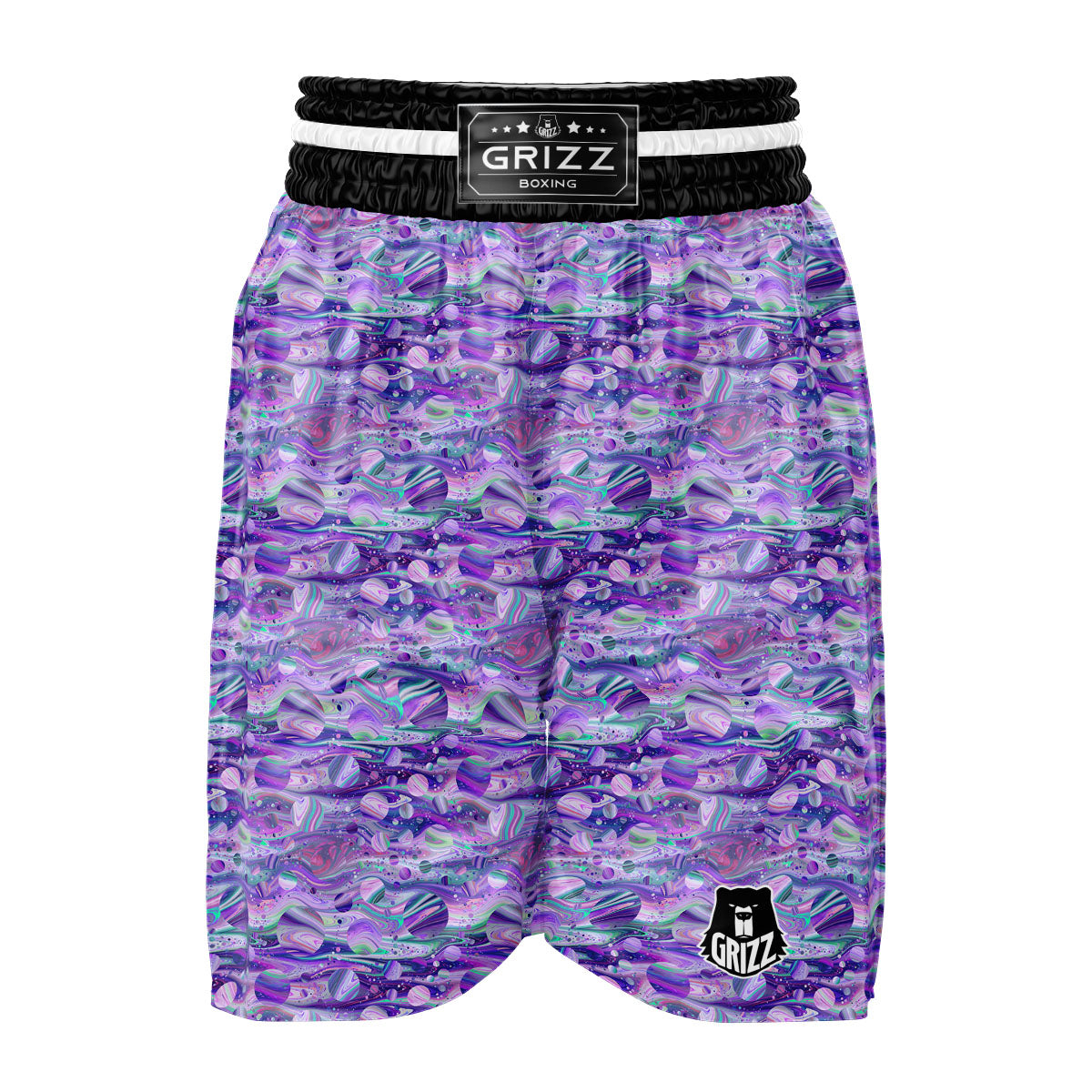 Planets Fantasy Print Pattern Boxing Shorts-grizzshop