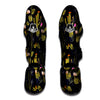 Plant Black Cactus Print Pattern Muay Thai Shin Guards-grizzshop