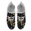 Plant Black Cactus Print Pattern White Athletic Shoes-grizzshop