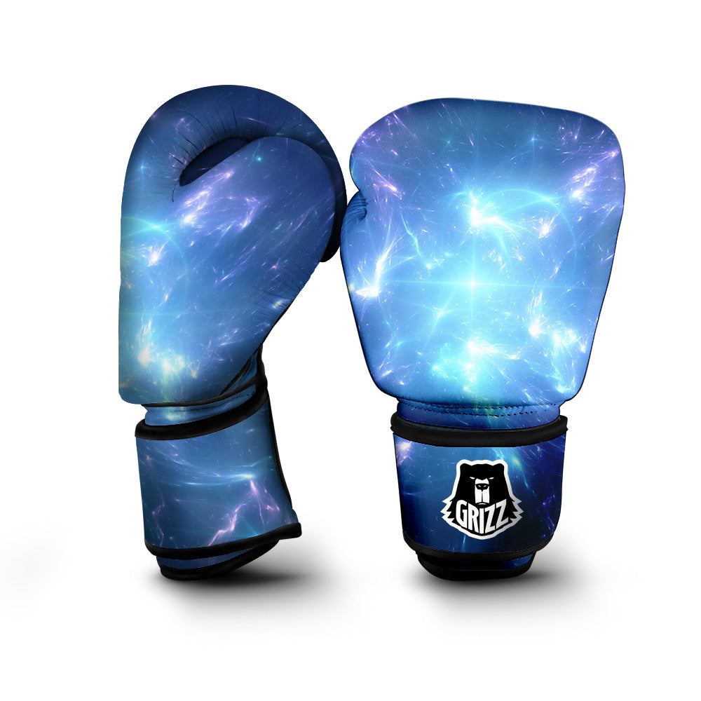 Plasma Blue Print Boxing Gloves-grizzshop