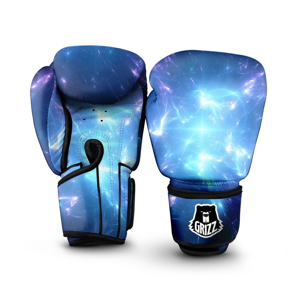 Plasma Blue Print Boxing Gloves-grizzshop