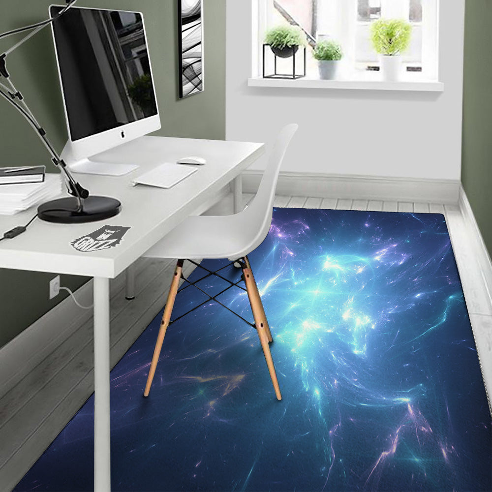 Plasma Blue Print Floor Mat-grizzshop