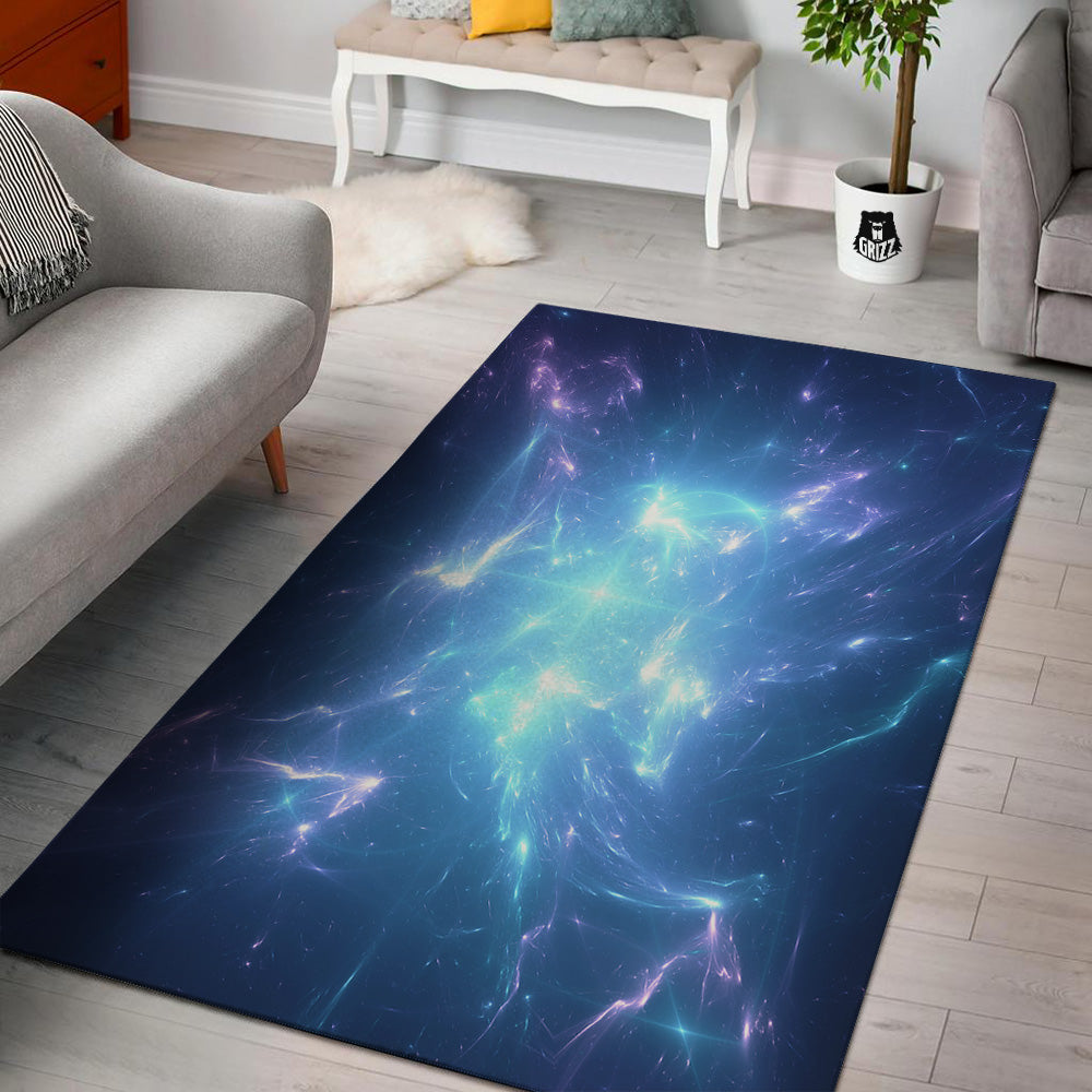 Plasma Blue Print Floor Mat-grizzshop