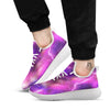 Plasma Lightning Print White Athletic Shoes-grizzshop