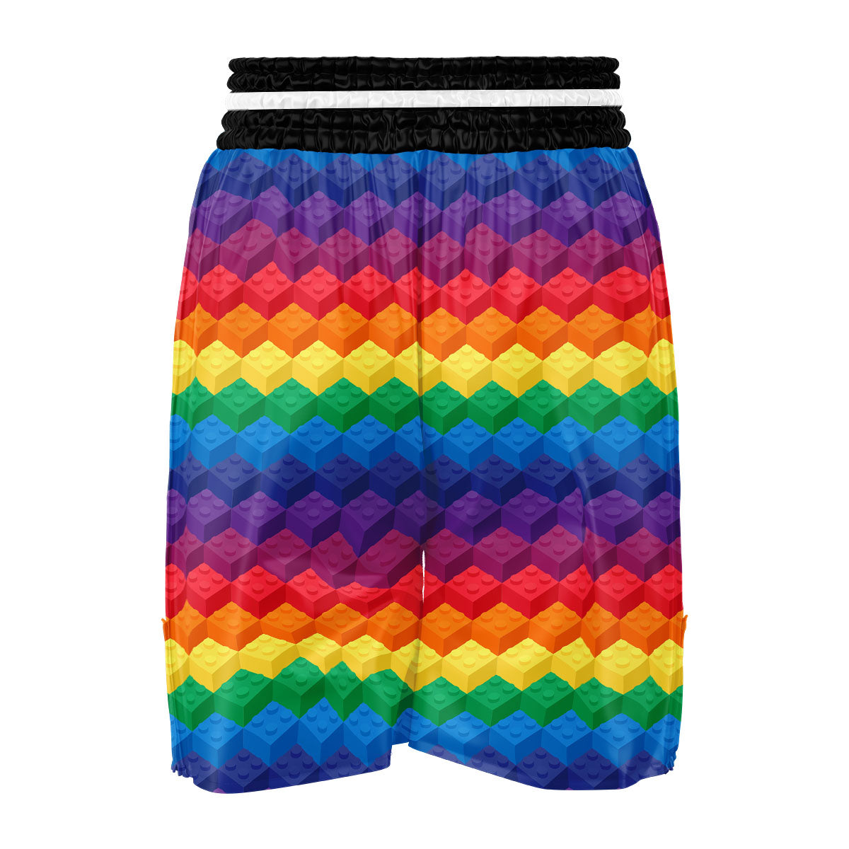 Plastic Blocks Building Print Pattern Boxing Shorts-grizzshop