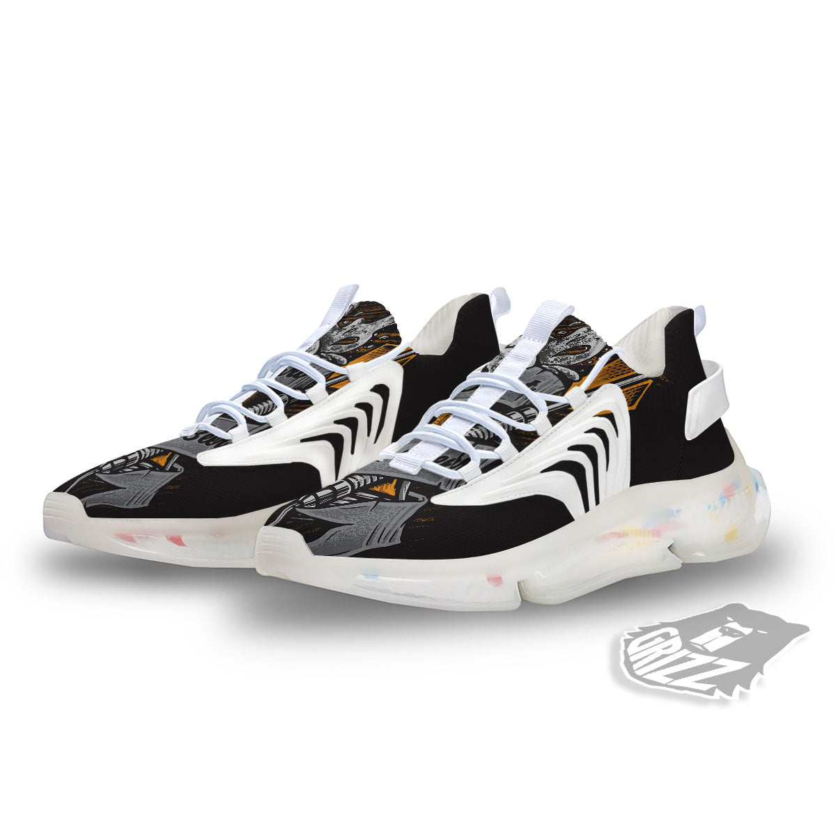 Play Dart Drink Beer Print White Gym Shoes-grizzshop