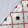 Playing Card Casino Poker Pattern Print Blanket-grizzshop
