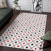 Playing Card Casino Poker Pattern Print Floor Mat-grizzshop