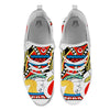 Playing Card Jack Of Hearts Print White Athletic Shoes-grizzshop