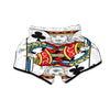 Playing Card King Of Clubs Print Muay Thai Boxing Shorts-grizzshop