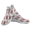 Playing Card King Of Hearts Print Pattern White Athletic Shoes-grizzshop