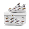 Playing Card King Of Spades Print Pattern White Athletic Shoes-grizzshop