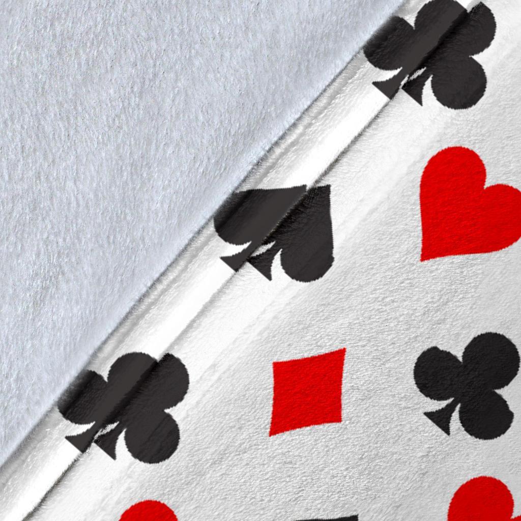 Playing Card Poker Casino Pattern Print Blanket-grizzshop