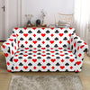 Playing Card Poker Casino Pattern Print Loveseat Cover-grizzshop