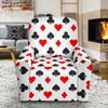 Playing Card Poker Casino Pattern Print Recliner Cover-grizzshop