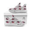 Playing Card Queen Of Clubs Print Pattern White Athletic Shoes-grizzshop