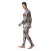 Playing Card Queen Of Diamonds Print Pattern Men's Pajamas-grizzshop