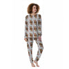 Playing Card Queen Of Diamonds Print Pattern Women's Pajamas-grizzshop