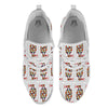 Playing Card Queen Of Hearts Print Pattern White Athletic Shoes-grizzshop