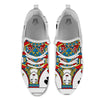 Playing Card Queen Of Spades Print White Athletic Shoes-grizzshop