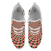 Playing Card Suits Swirl Print White Athletic Shoes-grizzshop